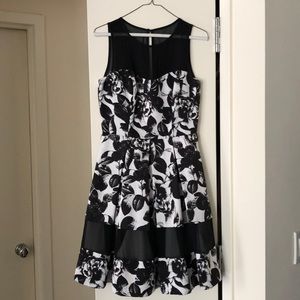 Black and White Cocktail Dress